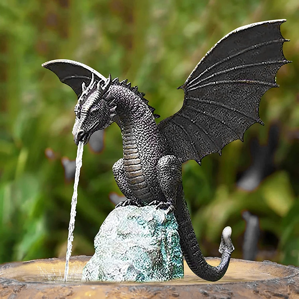 Fontaine De Dragon Cracheur De Feu | Sculpture Enchanteresse