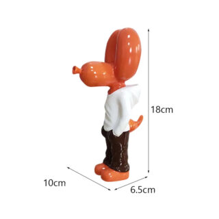 Statue street art chien ballon