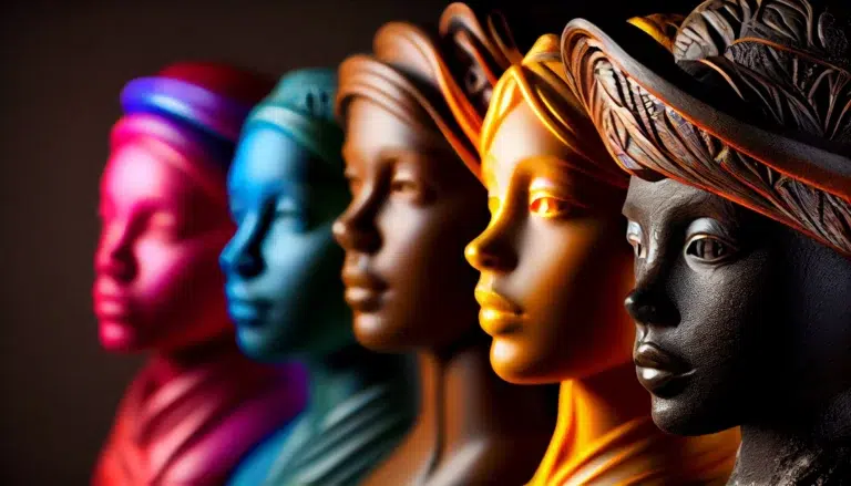 Statues africaines de femme